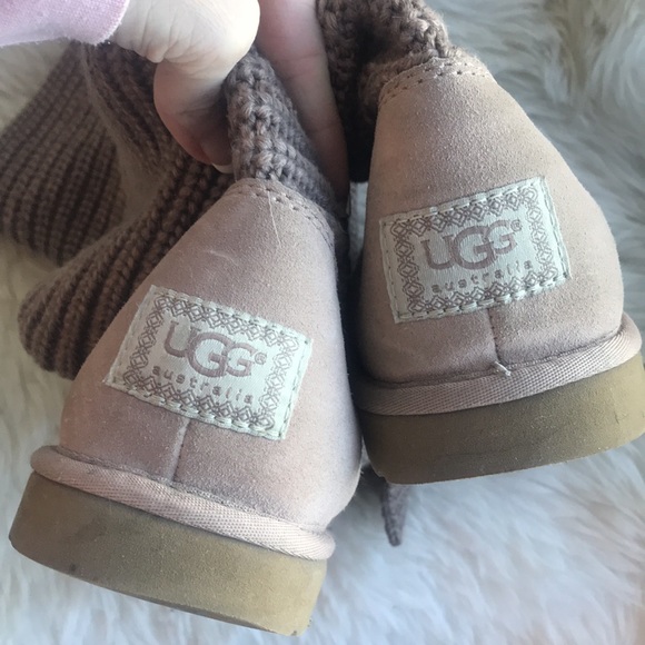 UGG Shoes Like New Ugg Classic Cardy Button Detail Knit Sock Boot 9